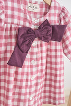 Load image into Gallery viewer, Pink Gingham Bow Dress
