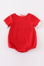 Load image into Gallery viewer, Red Go Dawgs Embroidery B Romper
