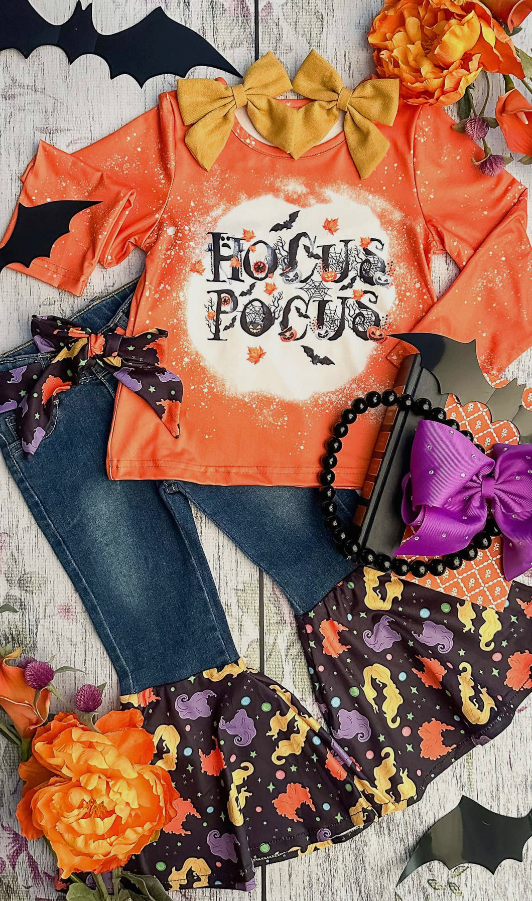 Haunted Hocus Pocus Flare Jeans Set