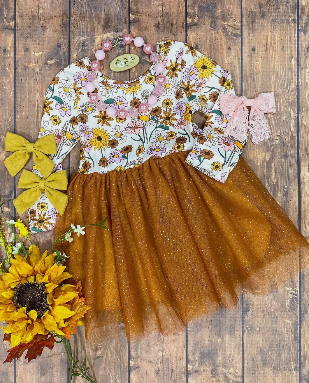 Fun flowers tutu dress