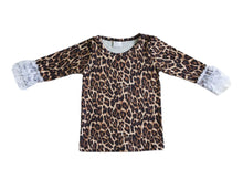 Load image into Gallery viewer, Leopard  Overalls Denim Set
