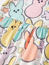 Load image into Gallery viewer, Easter Colorful Bunny   Dress
