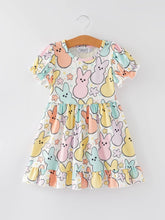 Load image into Gallery viewer, Easter Colorful Bunny   Dress
