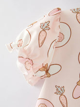 Load image into Gallery viewer, Easter Cute Rabbit Carrot  Ruffle Dress
