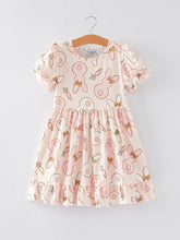 Load image into Gallery viewer, Easter Cute Rabbit Carrot  Ruffle Dress

