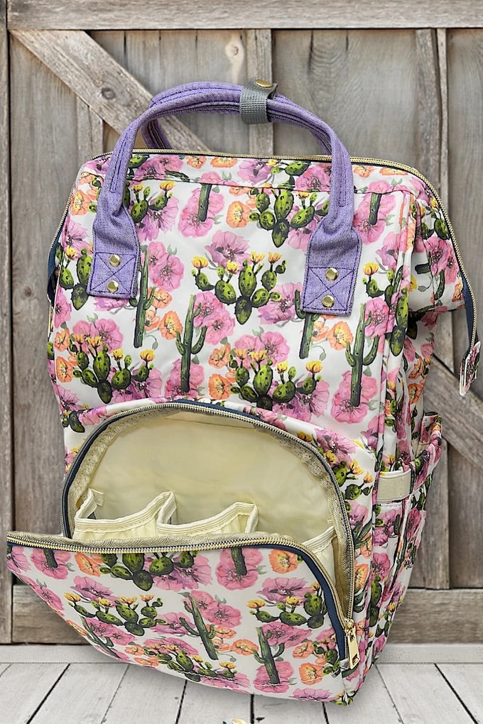 Cactus Diaper Backpack