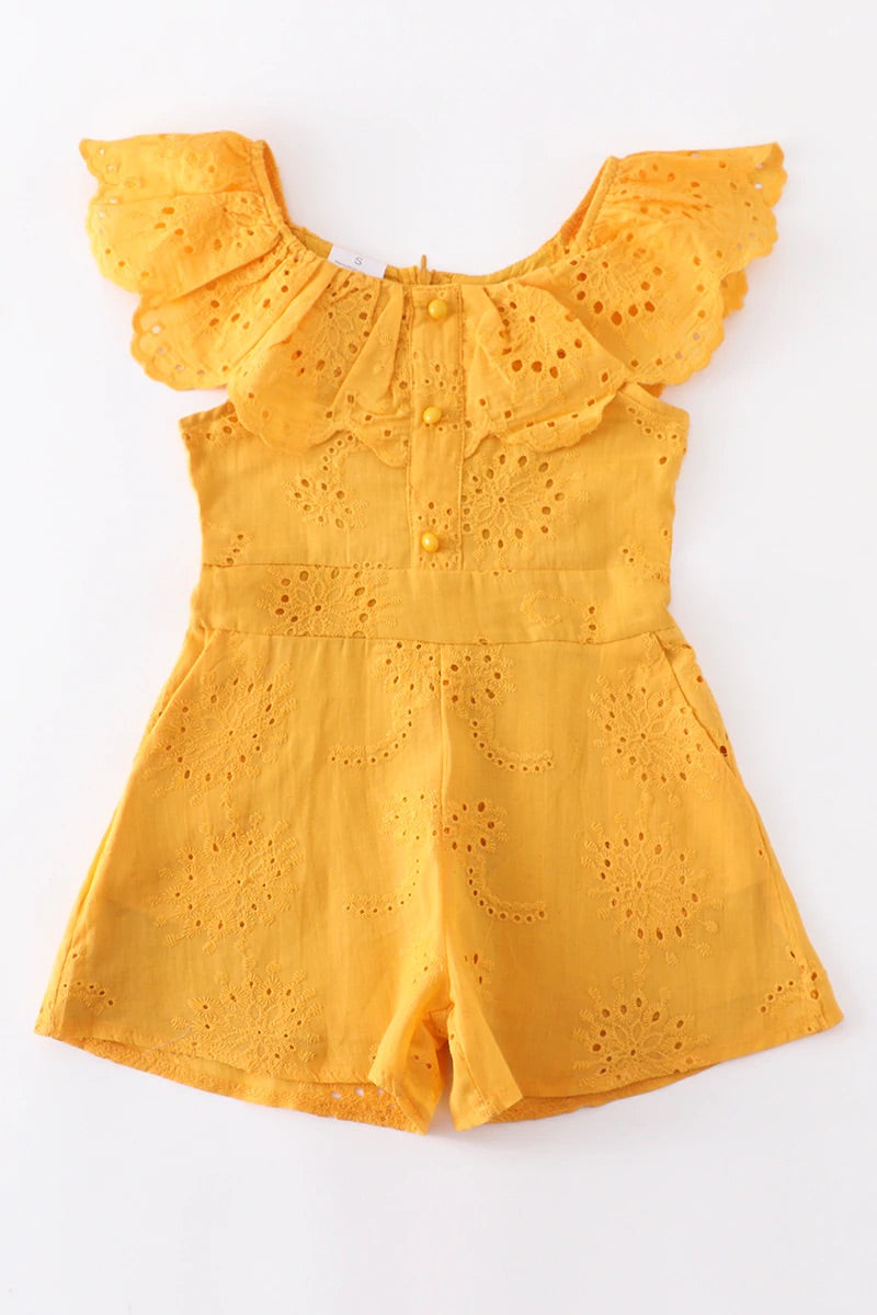 Mustard Ruffle Jumpsuit