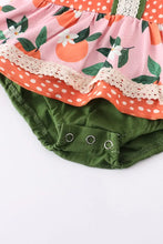 Load image into Gallery viewer, Orange Ruffle Romper
