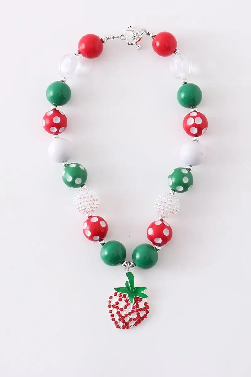 Strawberry Bubblegum Necklace