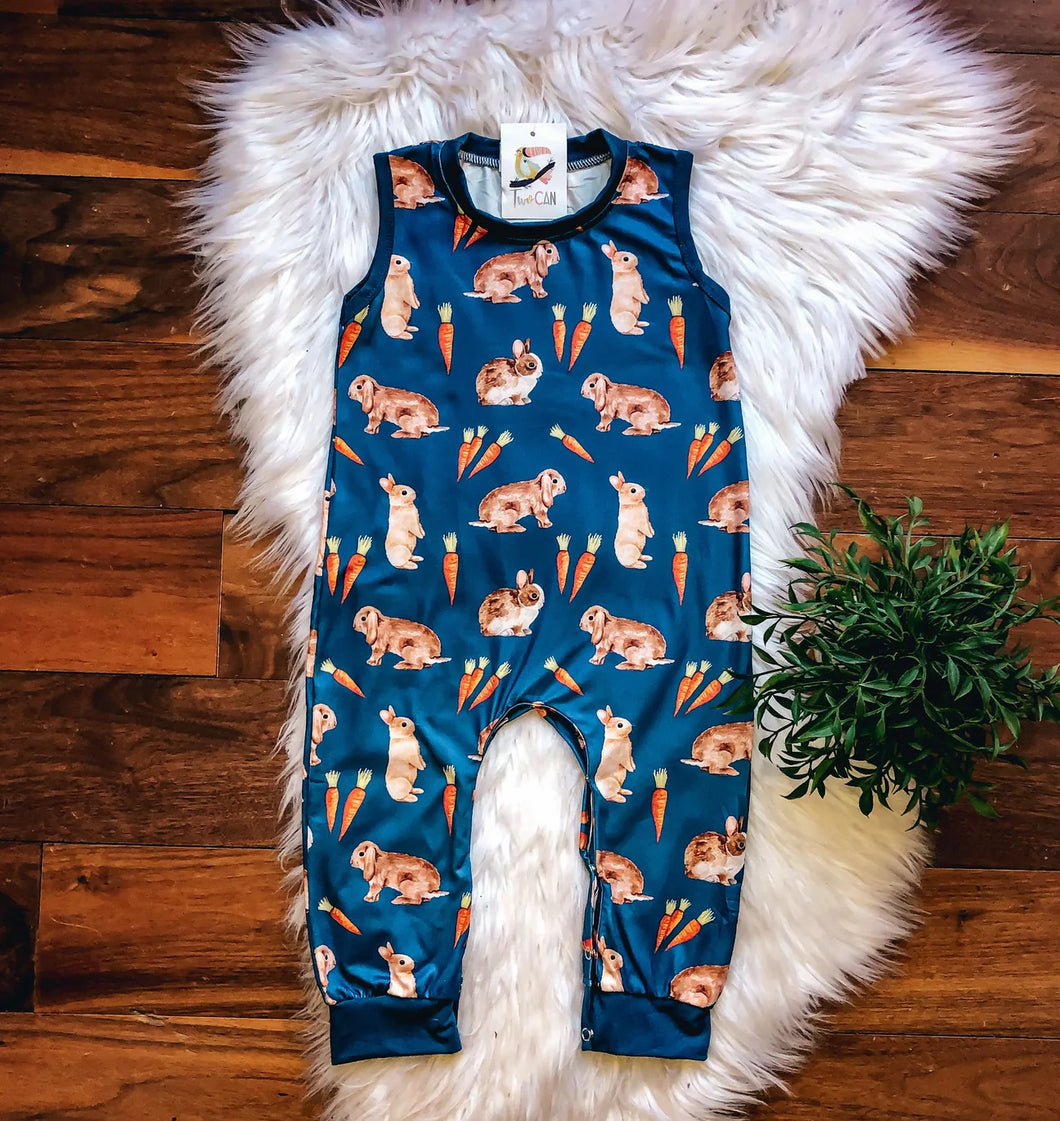Vintage Bunnies Boy Romper