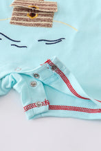 Load image into Gallery viewer, Blue Dog Applique Romper

