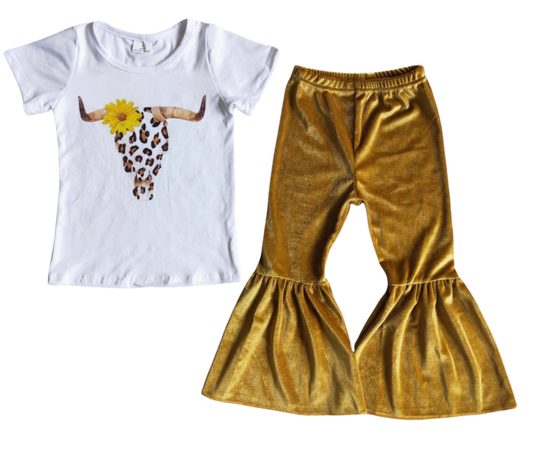 Cow Velvet Bell Set