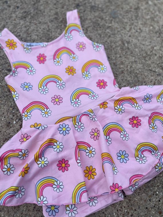 Happy Go Lucky Skirted Romper