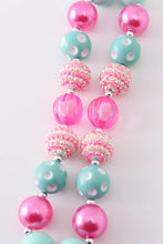 Load image into Gallery viewer, Flamingo Bubble Chunky Necklace
