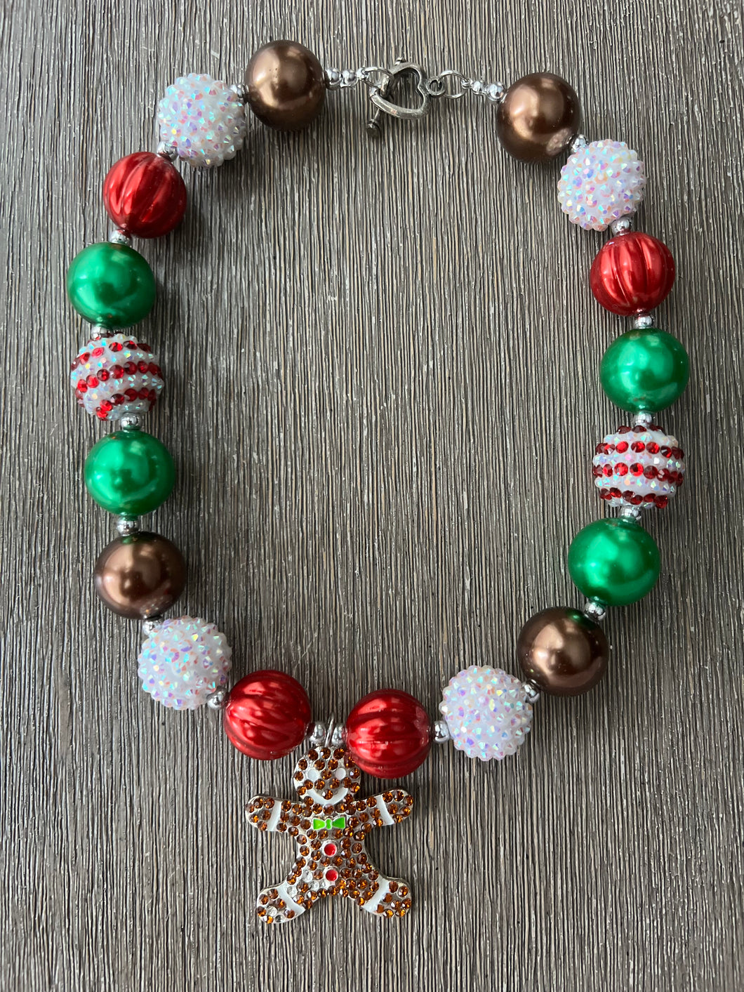 Gingerbread man Necklace