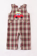 Load image into Gallery viewer, Plaid Christmas Overalls
