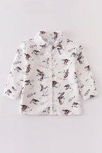 Load image into Gallery viewer, White Duck Smocked Shirt
