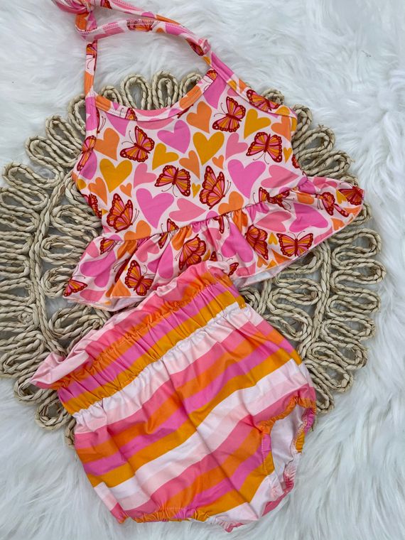 Butterfly Top & Bummie Set