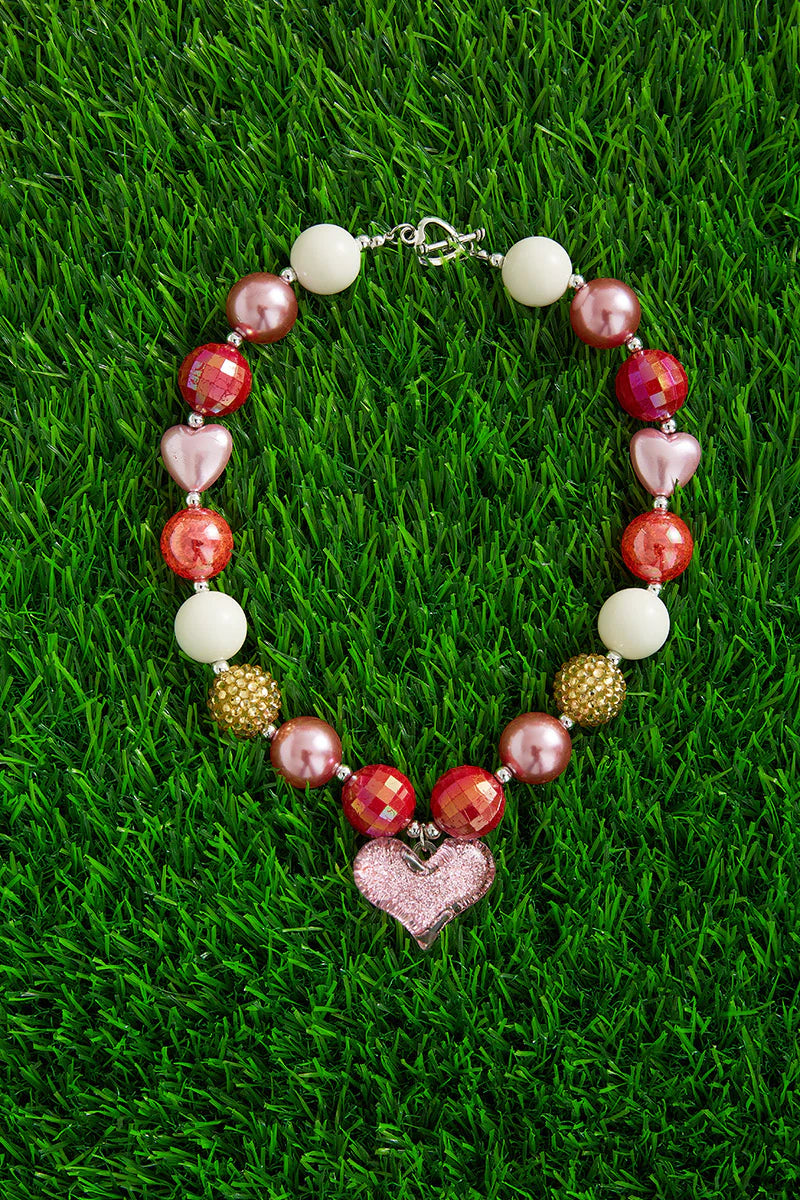 Multicolor Heart Necklace