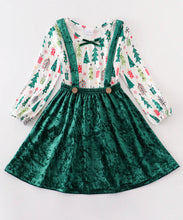 Load image into Gallery viewer, Green Christmas Tree Velvet Set
