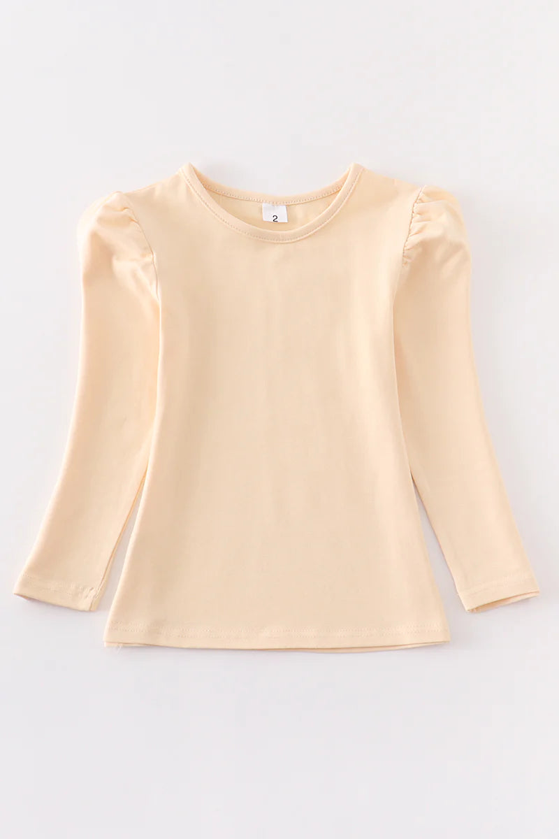 Cream Puff Sleeve Top
