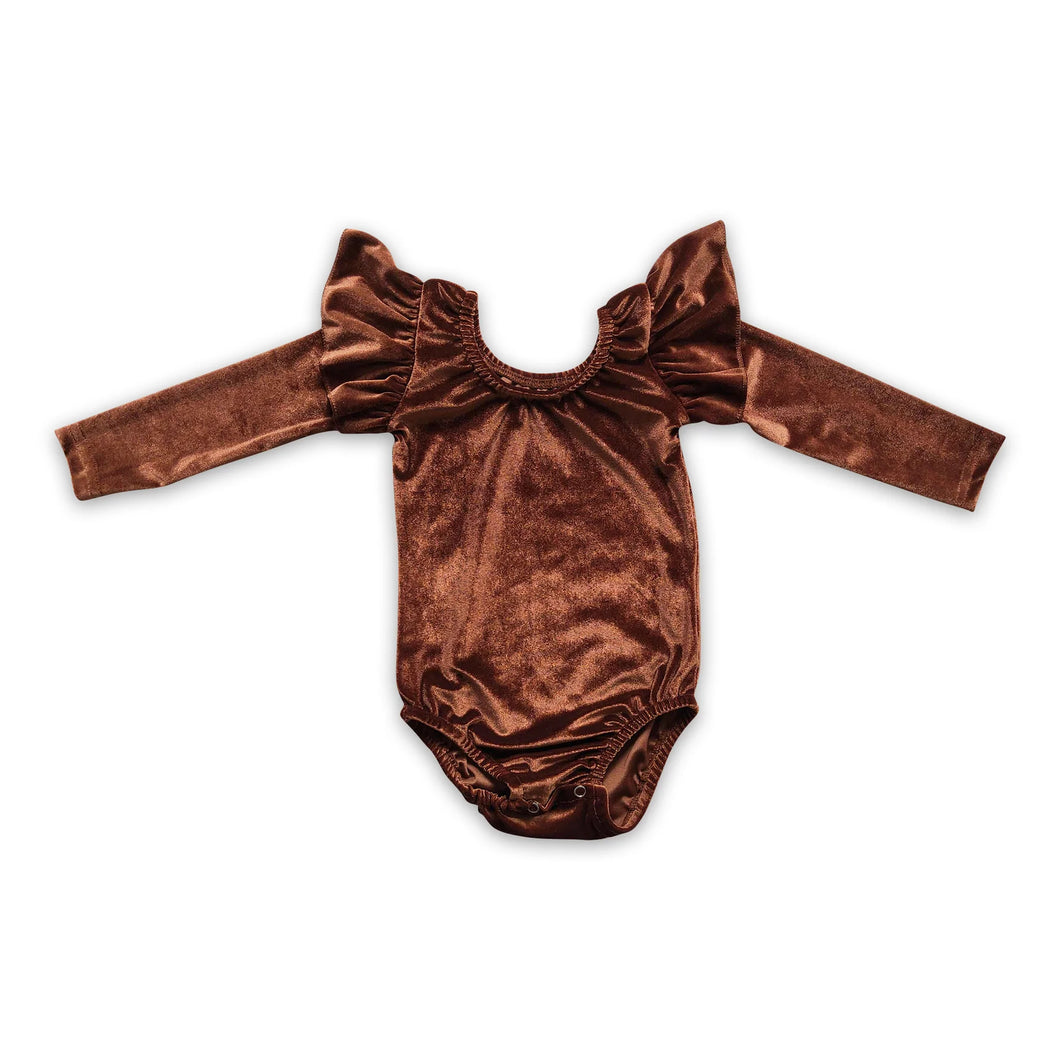 Brown Velvet Leotard