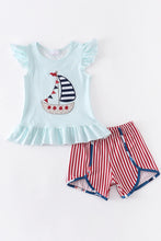 Load image into Gallery viewer, Mint Sailboat Girl Set

