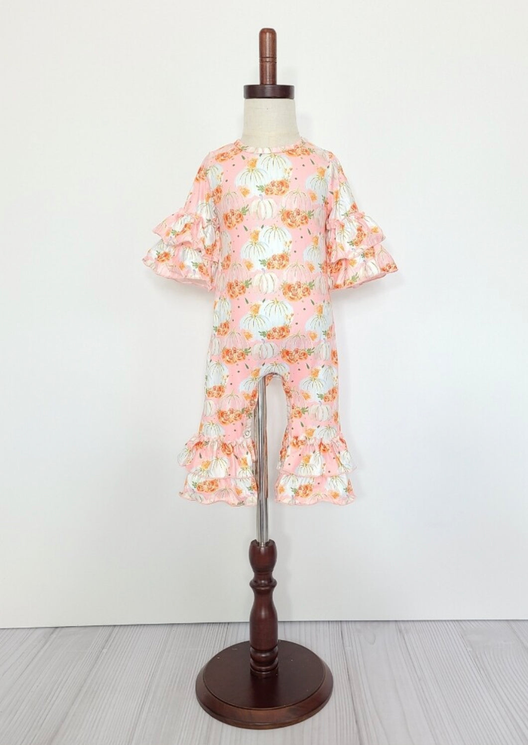 Pink Pumpkin Romper