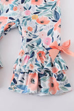 Load image into Gallery viewer, Coral floral romper
