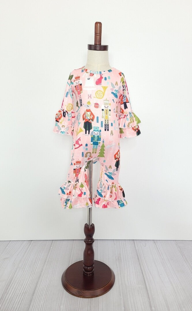 Pink Nutcracker Romper