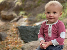 Load image into Gallery viewer, Tello o Henley Onesie
