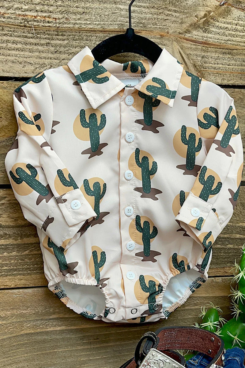 Cactus Printed Onesie