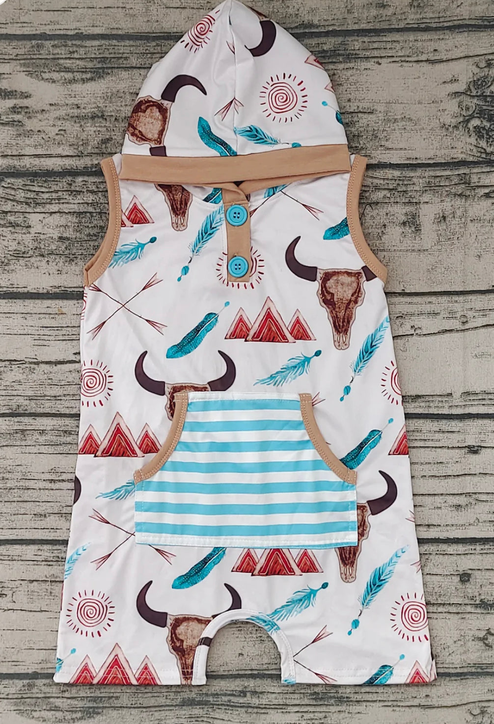 Skull Hooded Romper