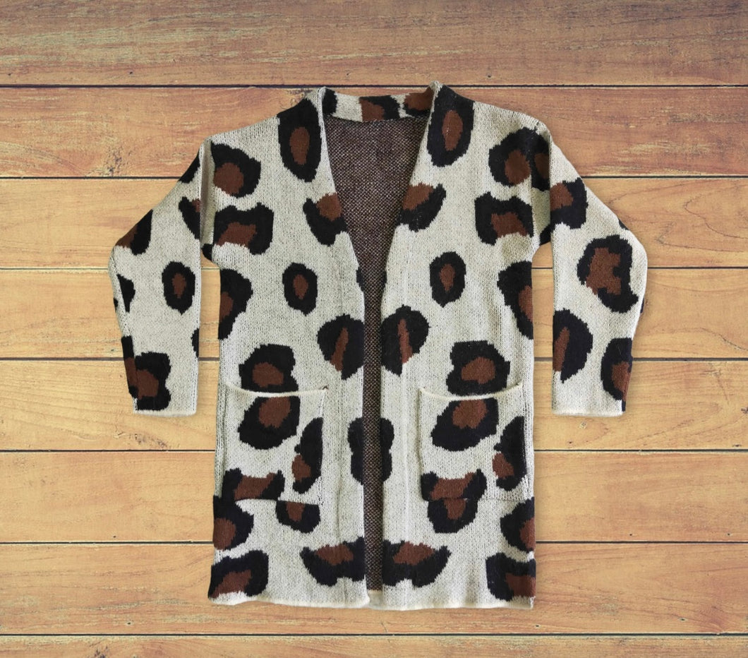 Cheetah Pocket Cardigan