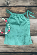 Load image into Gallery viewer, Teal Fringe Top
