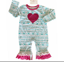 Load image into Gallery viewer, Pink Heart Romper
