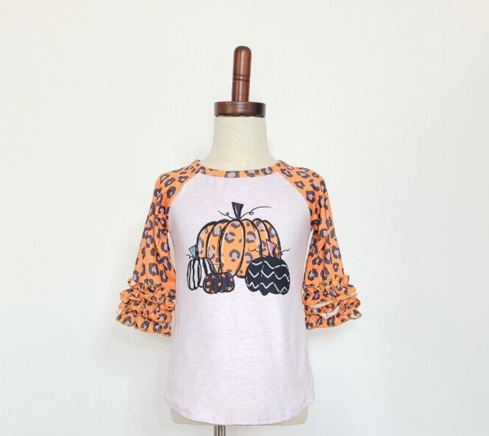 Pumpkin Leo Raglan