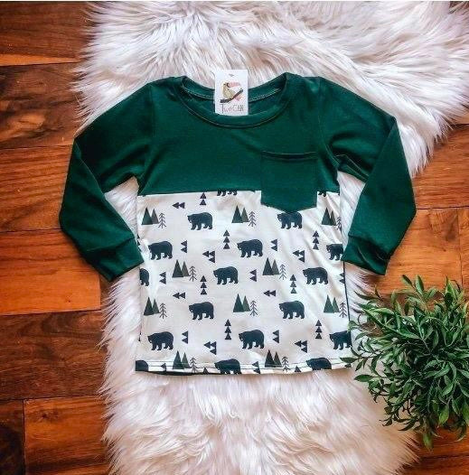 Green Bears Pocket Tee