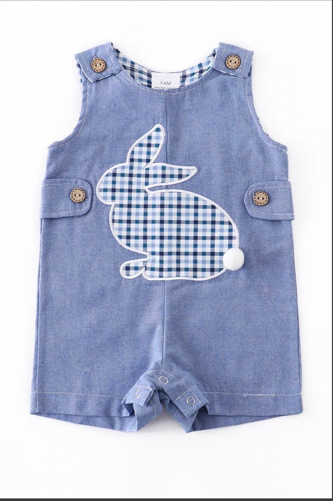 Easter Blue Rabbit Romper