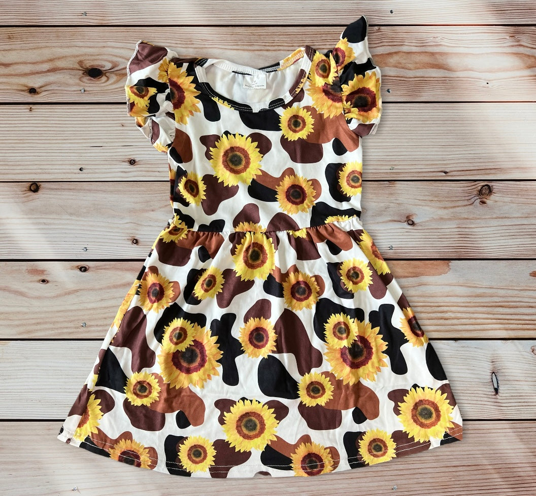 Cow Sunflower Dress