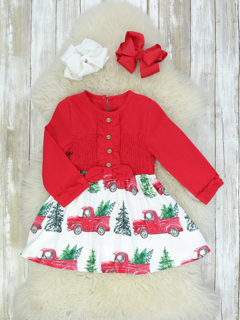 Red Truck Christmas Dress