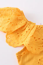 Load image into Gallery viewer, Mustard Ruffle Jumpsuit
